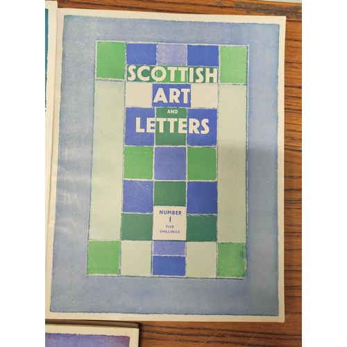 220 - CROMBIE SAUNDERS R. & FERGUSSON J. D. (Eds). Scottish Art & Letters. Nos. 1 to 5 of this per... 