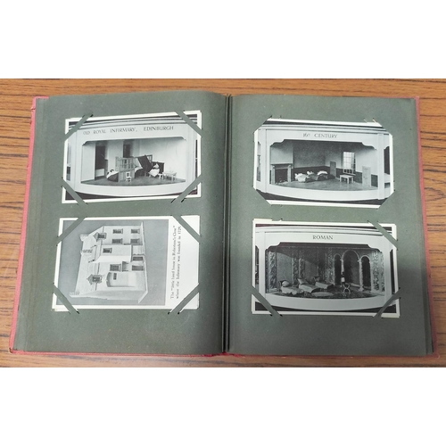 224 - POSTCARDS.  Postcard album containing approx. 86 postcards, mainly c.1906-1930. Various subjects inc... 
