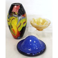 Finnish Art Glass Aimo Okkolin for Riihimaen Lasi Oy pale Finnish Art Glass Aimo Okkolin for Riihimaen Lasi Oy pale