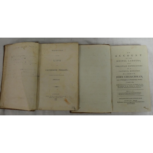 124 - CHURCHMAN JOHN.&nbsp;&nbsp;An Account of the Gospel Labours & Christian Experiences of a Faithfu... 