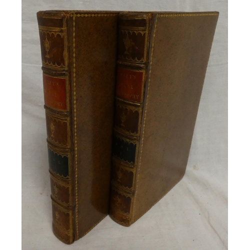 125 - PALEY WILLIAM, Archdeacon of Carlisle.  The Principles of Moral & Political Philosophy. 2 vols. ... 