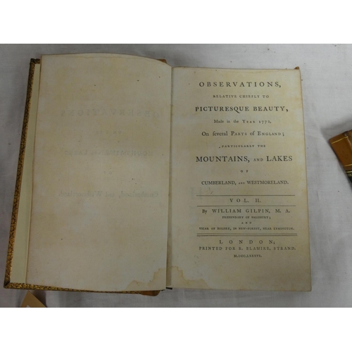 127 - GILPIN WILLIAM.&nbsp;&nbsp;Observations Relative Chiefly to Picturesque Beauty ... Particularly the ... 