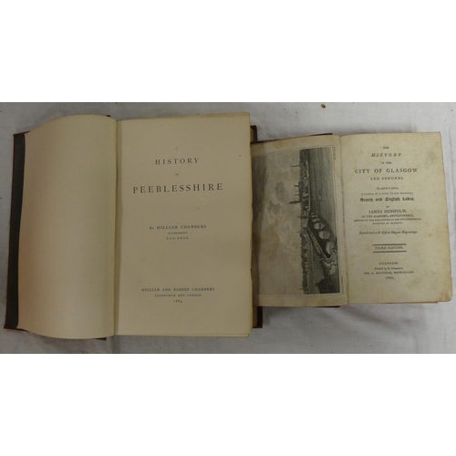 136 - CHAMBERS WILLIAM.&nbsp;&nbsp;A History of Peeblesshire. Illus. Royal 8vo. Orig. brown cloth gilt. 18... 