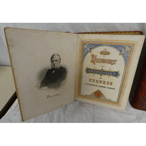 140 - RICHARDSON J.&nbsp;&nbsp;Furness Past & Present, The History & Antiquities of Furness. 2 vol... 