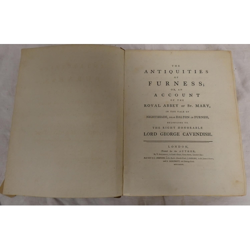 141 - (WEST THOMAS).&nbsp;&nbsp;The Antiquities of Furness. 3 fldg. eng. plates & plans (one torn). Qu... 