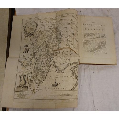 141 - (WEST THOMAS).&nbsp;&nbsp;The Antiquities of Furness. 3 fldg. eng. plates & plans (one torn). Qu... 