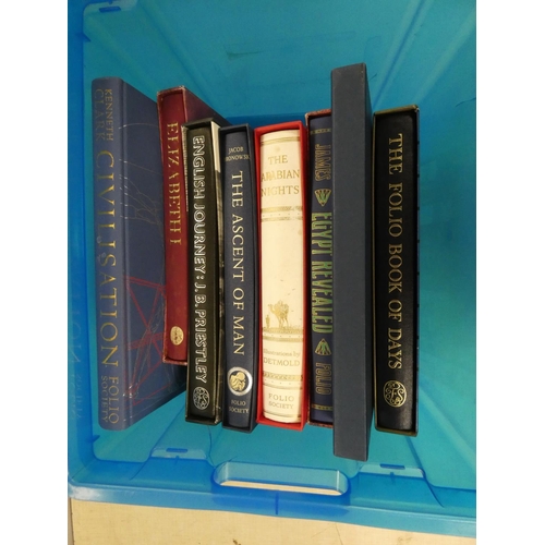 142 - FOLIO SOCIETY.  8 various vols., mainly in d.ws.
