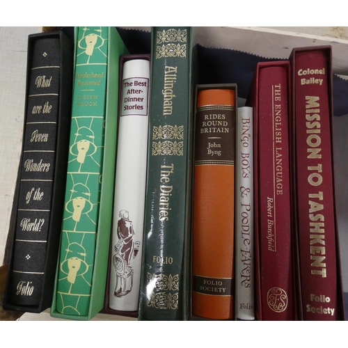 143 - FOLIO SOCIETY.  8 various vols., mainly in d.ws.