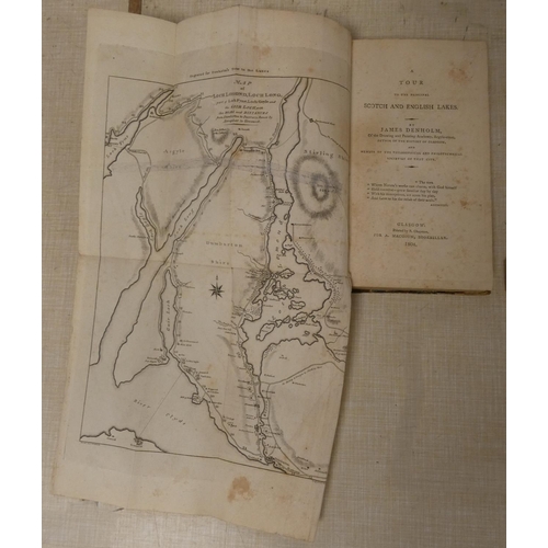 147 - DENHOLM JAMES.&nbsp;&nbsp;A Tour to the Principal Scotch and English Lakes. Fldg. eng. map. Rebacked... 