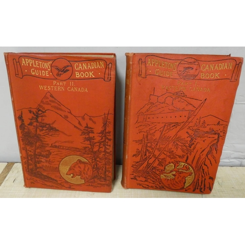 284 - ROBERTS CHARLES G. D.  Appleton's Canadian Guide Book. 2 vols. Adverts, illus. & maps.... 