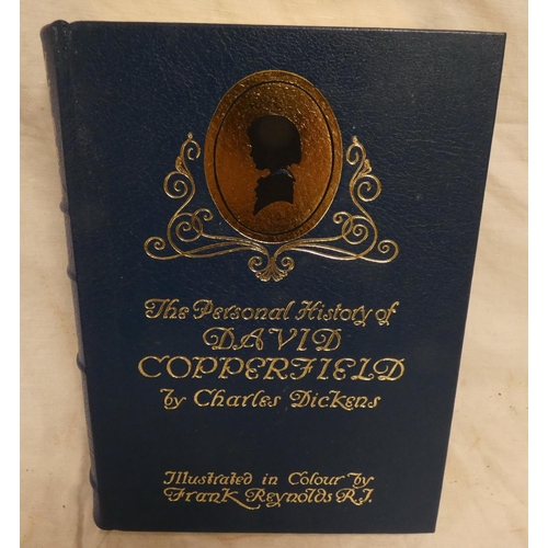 285 - REYNOLDS FRANK (Illus).  David Copperfield. Tipped in col. plates. Small quarto. Nice blue dec. moro... 