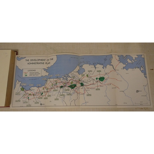 293 - MONTGOMERY VISCOUNT.  Normandy to the Baltic. Frontis. map & maps in pockets. Rebound half red m... 