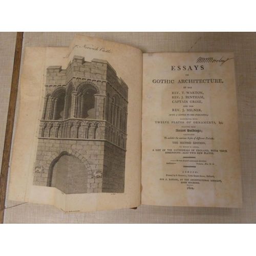 294 - WARTON REV. T., & others.  Essays on Gothic Architecture. Fldg. eng. frontis & 11 ... 