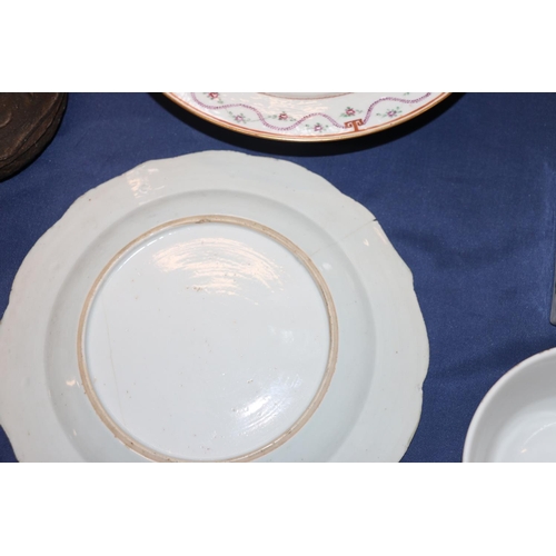 146 - Four 18th century Chinese porcelain dishes.  (4)