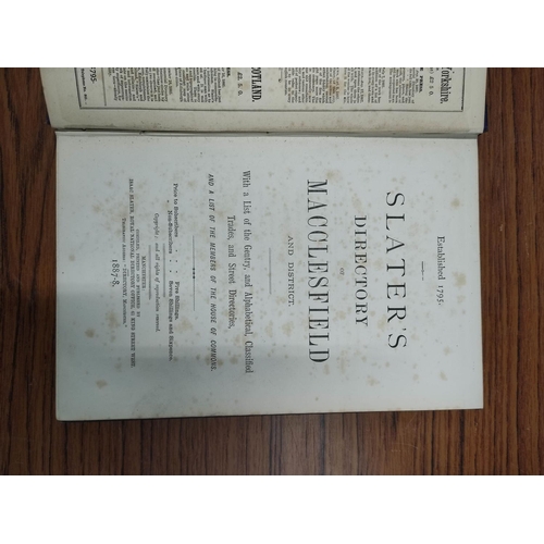 200 - SLATER ISAAC.  Slater's Directory of Macclesfield & District. Adverts. Royal 8vo. Orig. blue clo... 