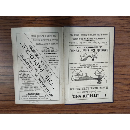 200 - SLATER ISAAC.  Slater's Directory of Macclesfield & District. Adverts. Royal 8vo. Orig. blue clo... 