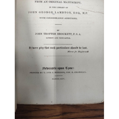 164 - BROCKETT JOHN T.&nbsp;&nbsp;A Glossary of North Country Words ... from an Original Manuscript in the... 