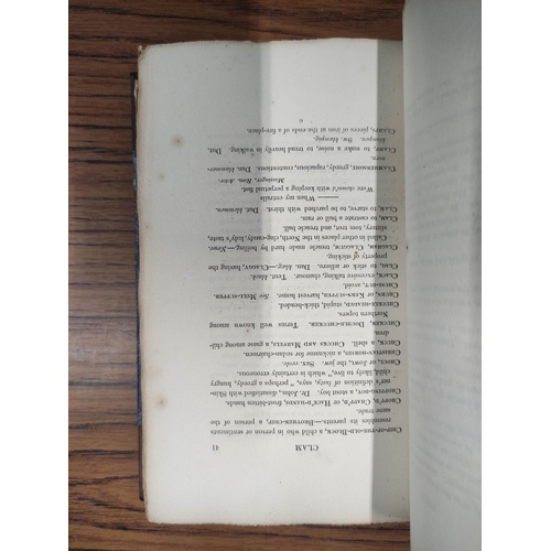 164 - BROCKETT JOHN T.&nbsp;&nbsp;A Glossary of North Country Words ... from an Original Manuscript in the... 