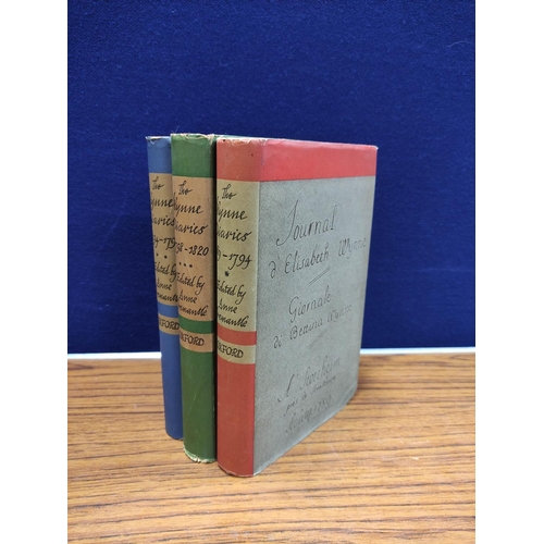 165 - FREMANTLE ANNE (Ed).&nbsp;&nbsp;The Wynne Diaries. 3 vols. Illus. Orig. cloth in d.w's. Oxford, 1935... 