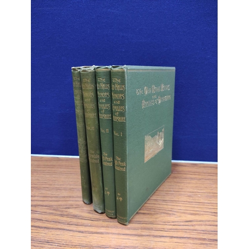 166 - (TILLEY J.).&nbsp;&nbsp;The Old Halls, Manors & Families of Derbyshire. 4 vols. Plates & ill... 