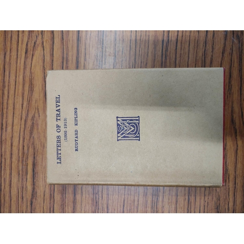 191 - KIPLING RUDYARD.&nbsp;&nbsp;Letters of Travel (1892-1913). 1st ed. in red cloth gilt & d.w. 1920... 