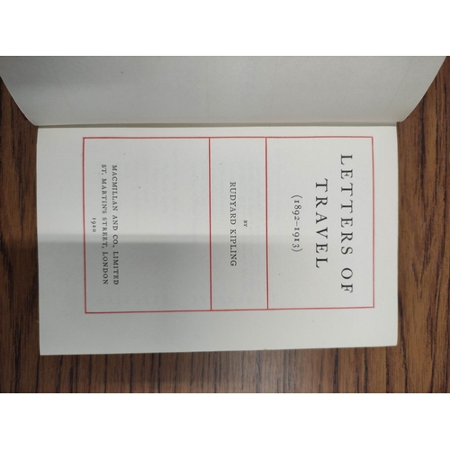 191 - KIPLING RUDYARD.&nbsp;&nbsp;Letters of Travel (1892-1913). 1st ed. in red cloth gilt & d.w. 1920... 