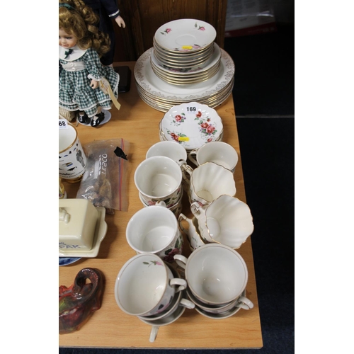 169 - Tea and dinner ware to include Polish porcelain, Victoria bone china, etc.