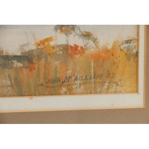 556 - JOHN MCWILLIAM of Edinburgh, Evening Light Crail Harbour, watercolour, signed and dated '82 lower ri... 