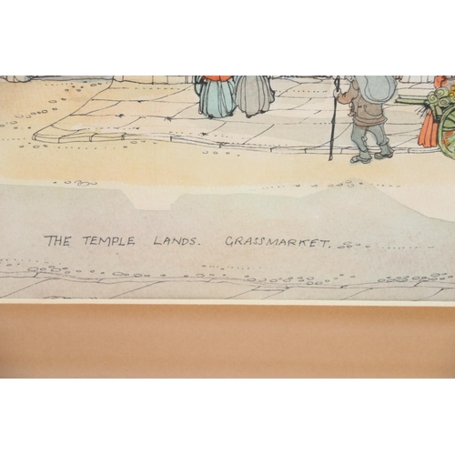 606 - MARGARET SHAW (Edinburgh artist), The Temple Lands Grassmarket, watercolour, signed and dated 1989, ... 