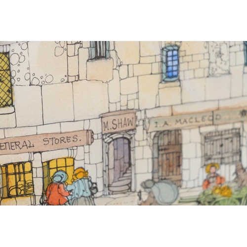 606 - MARGARET SHAW (Edinburgh artist), The Temple Lands Grassmarket, watercolour, signed and dated 1989, ... 