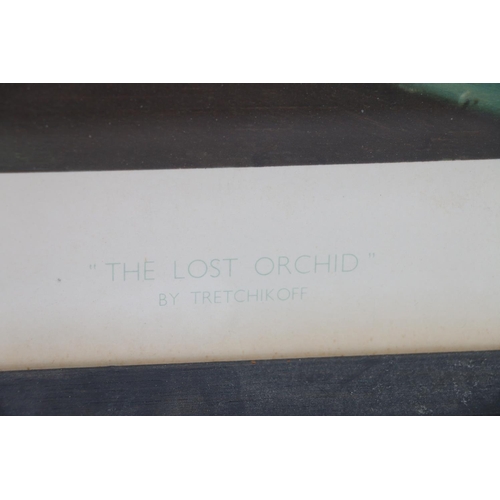 629 - After VLADIMIR TRETCHIKOFF (1913-2006), The Lost Orchid, lithographic poster print by S A Litho Ltd,... 