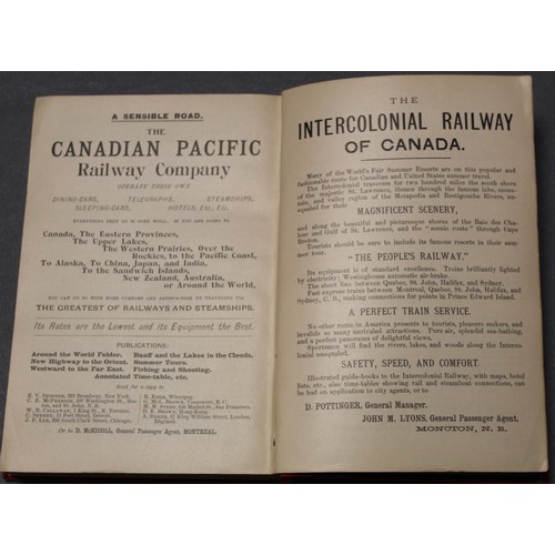 284 - ROBERTS CHARLES G. D.  Appleton's Canadian Guide Book. 2 vols. Adverts, illus. & maps.... 