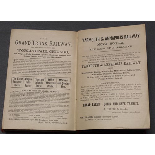 284 - ROBERTS CHARLES G. D.  Appleton's Canadian Guide Book. 2 vols. Adverts, illus. & maps.... 