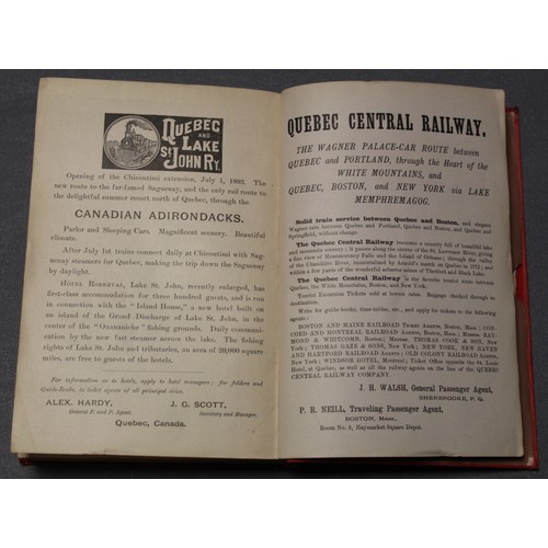 284 - ROBERTS CHARLES G. D.  Appleton's Canadian Guide Book. 2 vols. Adverts, illus. & maps.... 