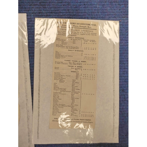 149B - Printed Ephemera.&nbsp;&nbsp;11 19th cent. printed & engraved billheads & similar, some loca... 