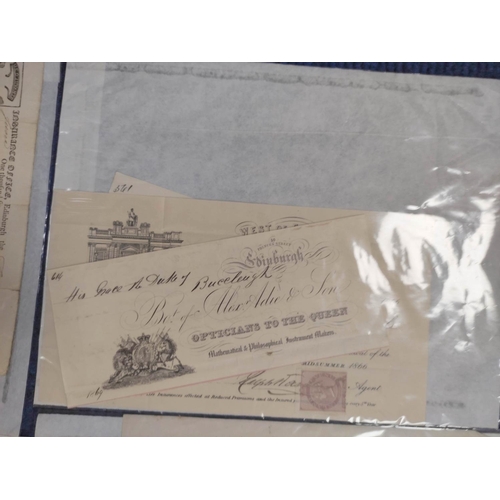 149B - Printed Ephemera.&nbsp;&nbsp;11 19th cent. printed & engraved billheads & similar, some loca... 