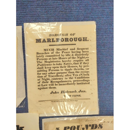 149C - Printed Posters & Handbills.  Tottenham Park Association, poster offering detailed rewards for t... 