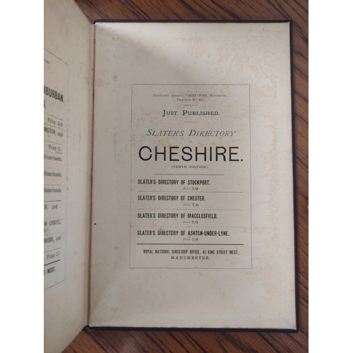 200 - SLATER ISAAC.  Slater's Directory of Macclesfield & District. Adverts. Royal 8vo. Orig. blue clo... 