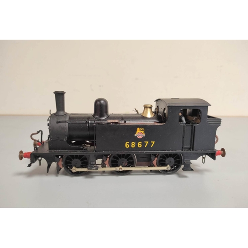 70 - Boxed kit built 0 gauge model of a BR 68677 J72 0-6-0 locomotive by Piercy Model Products PMP 871 an... 