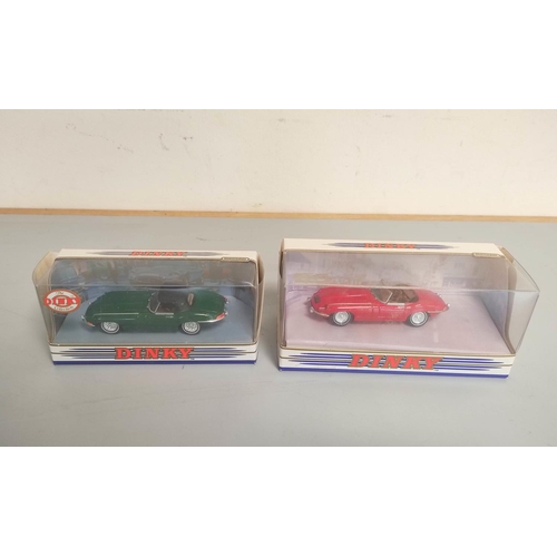 39 - Eight boxed model Jaguars comprising of a Bburago 1:18 scale Jaguar E Coupe 1961 Cod 3018, three Cor... 