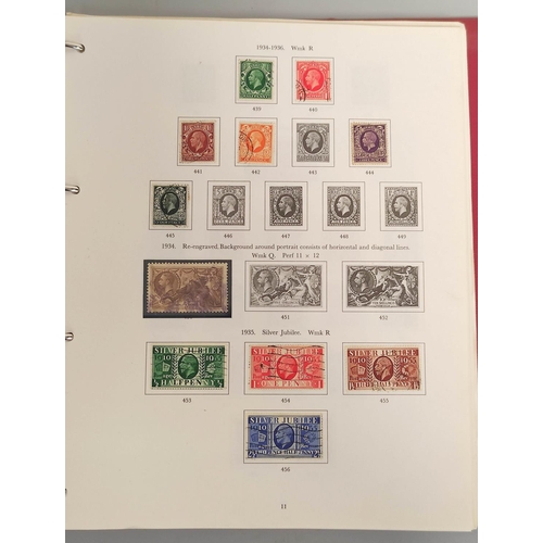 189 - Great Britain. Folder containing British & regional issues to include a 1934 halfcrown stamp, ea... 