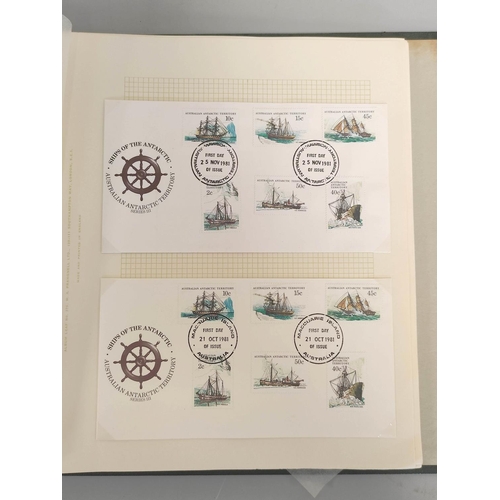 190 - Two folders containing stamps and first day covers relating to the Australian Antarctic Territory &a... 