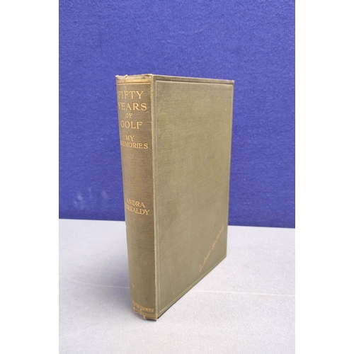 212 - Golf. Box containing a quantity of early 20th century golf books to include Bernard Darwin The Game'... 