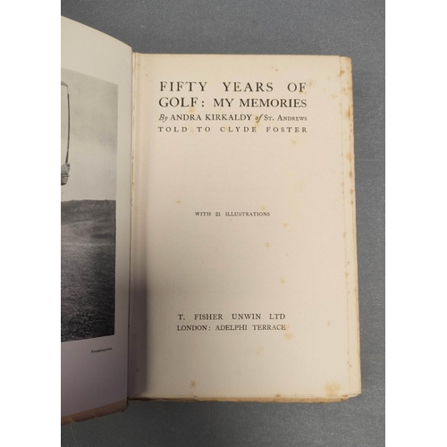 212 - Golf. Box containing a quantity of early 20th century golf books to include Bernard Darwin The Game'... 