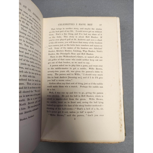 212 - Golf. Box containing a quantity of early 20th century golf books to include Bernard Darwin The Game'... 