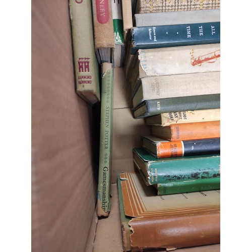 212 - Golf. Box containing a quantity of early 20th century golf books to include Bernard Darwin The Game'... 