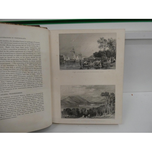 16 - ALLOM T. & ROSE T.  Westmorland, Cumberland, Durham & Northumberland Illustrated. 2 vols. Ma... 