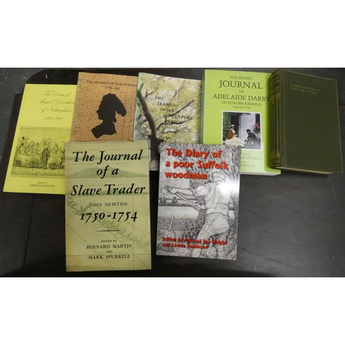 20 - Journals, Diaries, Travels, etc.  A carton of books & softback publications.... 