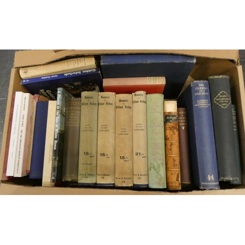 21 - Journals, Diaries, Travels, etc.  A carton of books & softback publications.... 