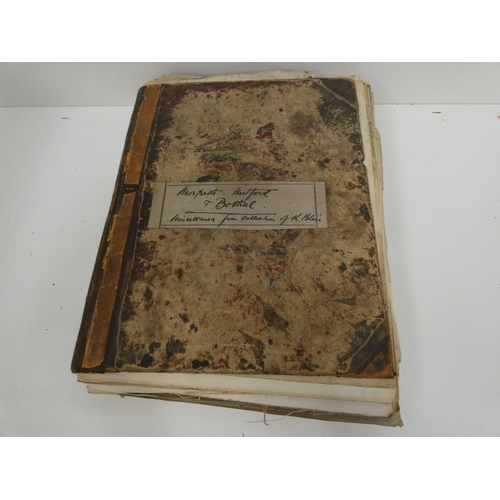 30 - Morpeth, Mitford & Bothal.  Miscellanea from the Collection of K. Blair. Quarto folder... 